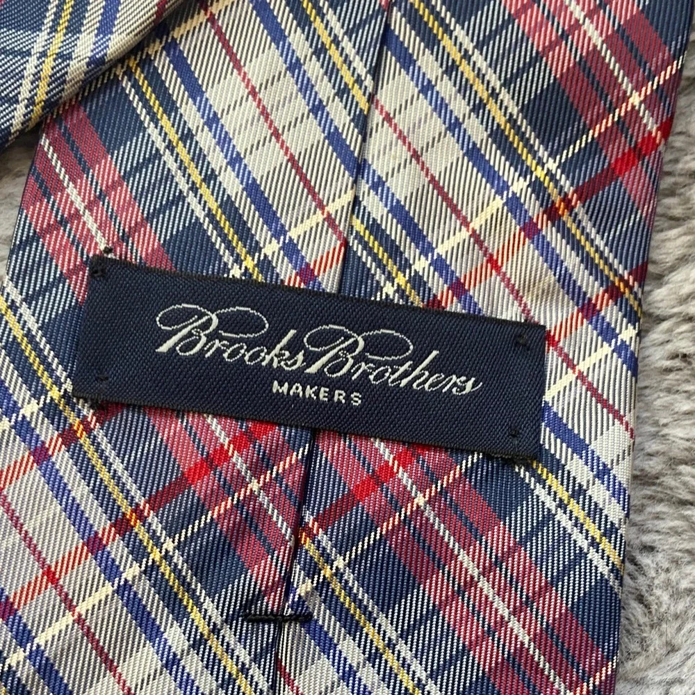 Brooks‎ Brothers Pure Silk Classic Plaid Tie